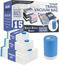 Cozy Essential 15 Pack Travel Vacuum Storage Bags by CozyEssential