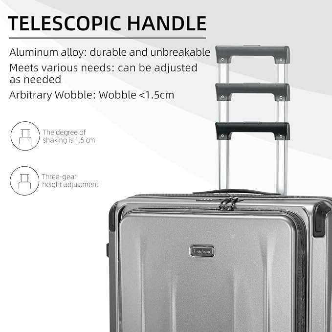 Premium Carry On Luggage, 29 Inch Top Opening Aluminum Frame Airline Approved - Image 5