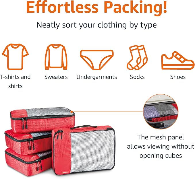 Amazon Basics Medium Packing Cubes - Image 2