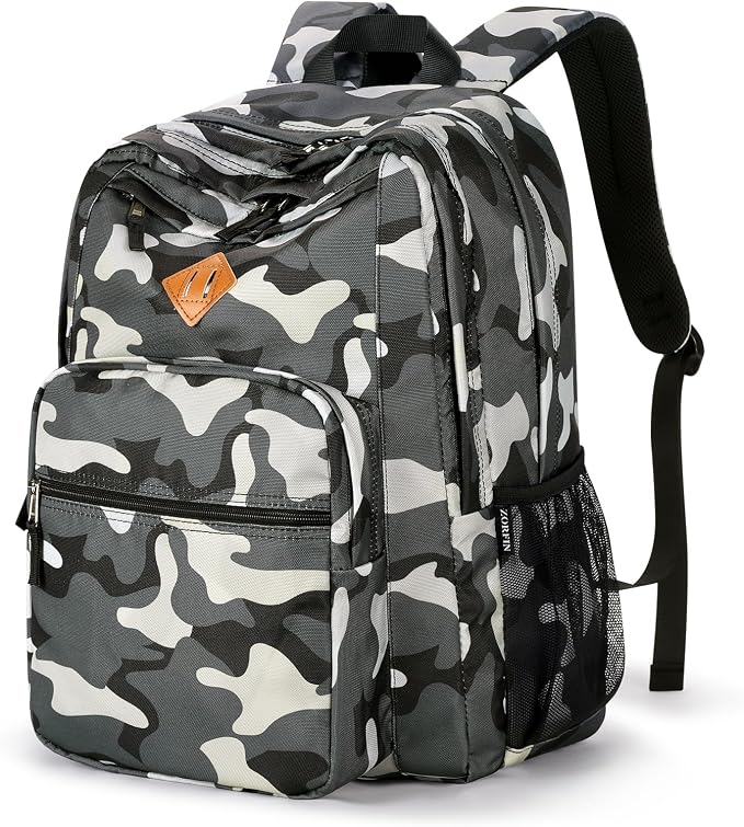 ZORFIN 26L Backpack for College, and Travel: Water Resistant Bookbag by ZORFIN-SimpleYetChic