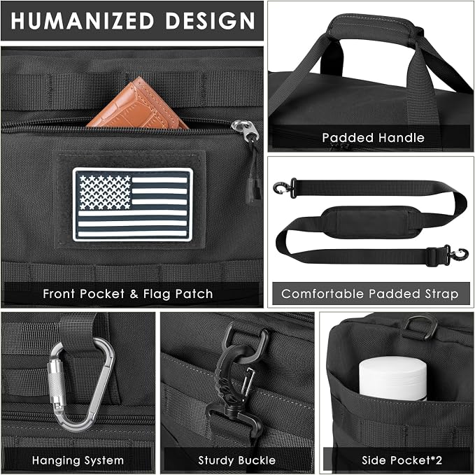 ETRONIK Travel Bag for Men Women, Gym Bag & Tactical Duffle Bags for Travel - Image 5