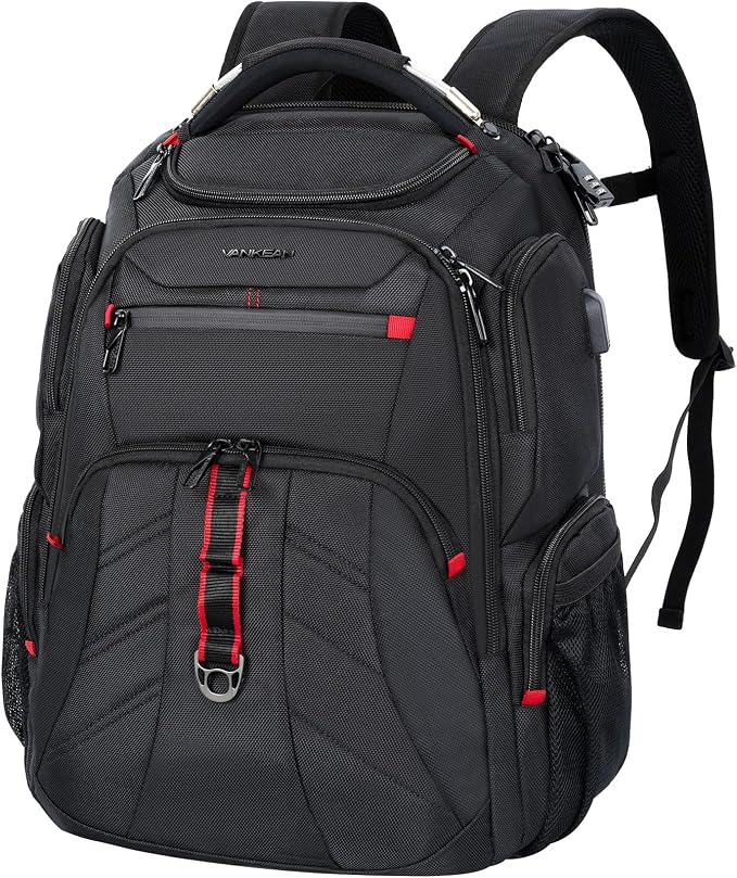 VANKEAN Travel Laptop Backpack 17.3 Inch TSA Friendly, Water-Repellent Anti by VANKEAN
