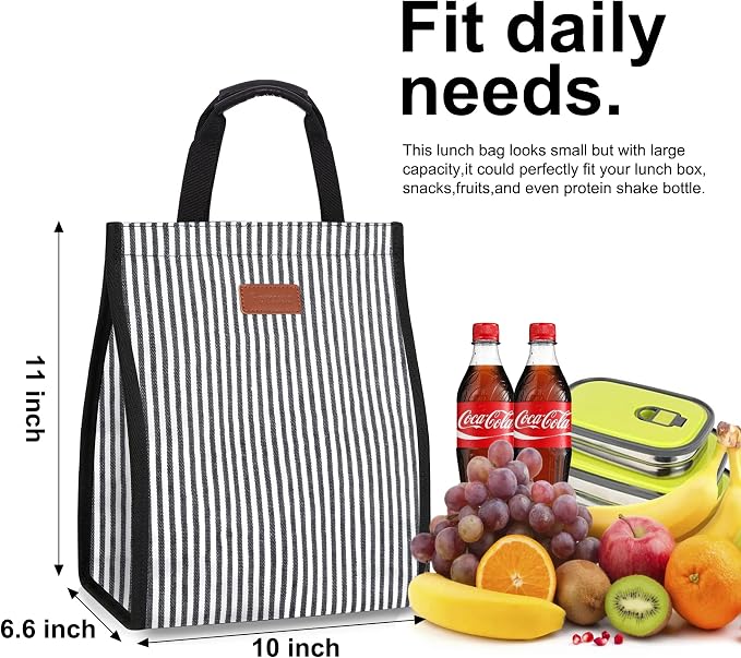 Lunch Bags for Women Insulated Reusable Lunch Tote - Image 2