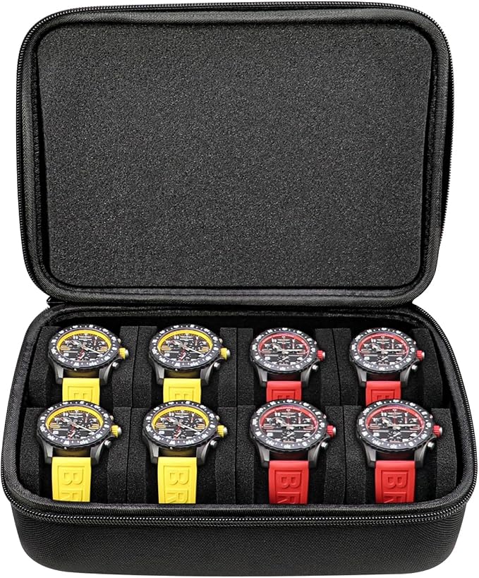 Juntan 8 Slots Hard Watch Travel Case, Portable Nylon Zipper Storage Organizer - Image 6