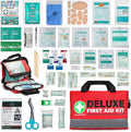 380 Pieces Deluxe First Aid Kit Compact Trauma Medical Kits by SuccorWare%C2%AE