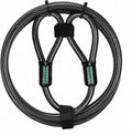 10 ft x 1/2" Heavy Duty Cut-Proof Security Cable | Flexible Vinyl-Coated by DAOSEC