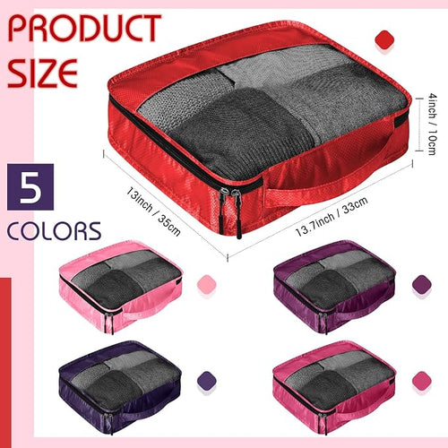 5 Pcs Packing Cubes for Suitcase Large Travel Cubes Carry on Luggage Organizer - Image 2