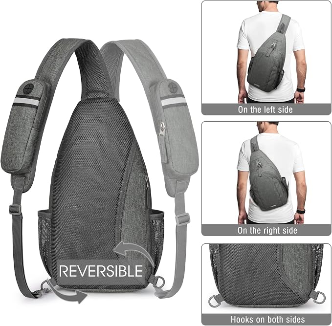 G4Free Sling Bag RFID Blocking Sling Backpack Crossbody Chest Bag Daypack - Image 6