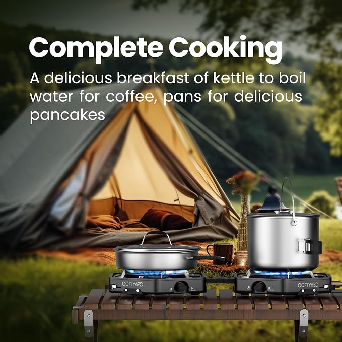 Propane 2 Burner Camping Stove - Image 4