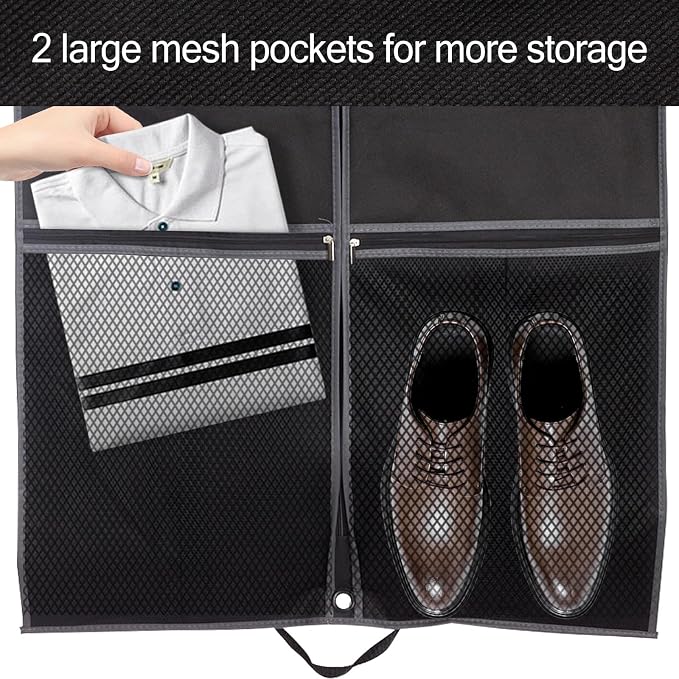 43" Garment Bag for Travel and Storage, Suit Bag - Image 6