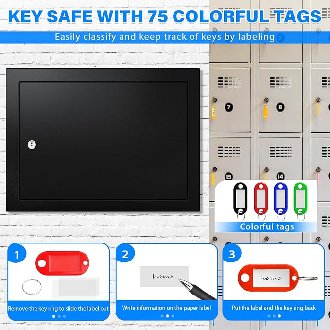 75 Keys Key Lock Box, Anti-Theft Key Cabinet - Image 5