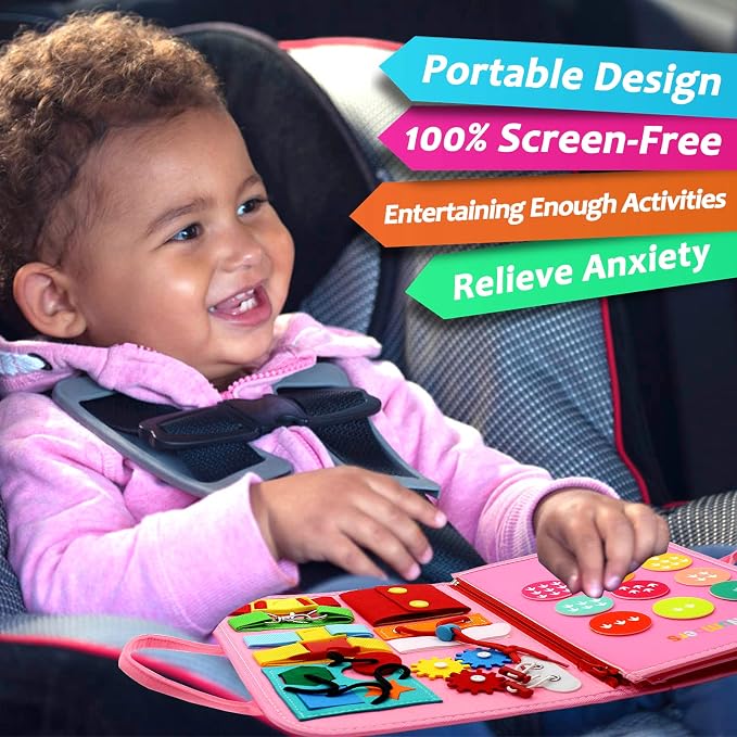 Qizfun Busy Board Montessori Toy - Image 4