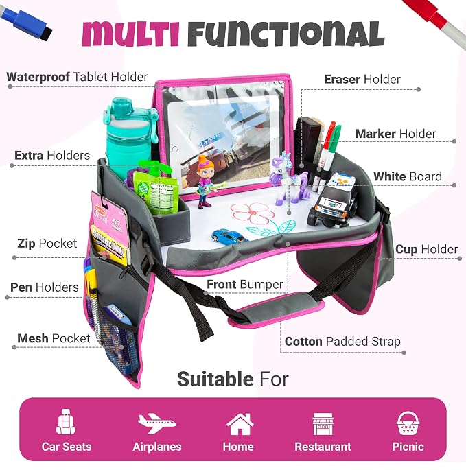 Kids Travel Tray with Dry Erase Board - Image 4