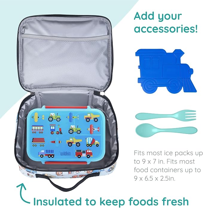 Wildkin JumpOff Jo Insulated Lunch Box – Durable, Reusable - Image 5