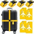 Weewooday 8 Pcs Luggage Straps Suitcase Tags Set by Weewooday