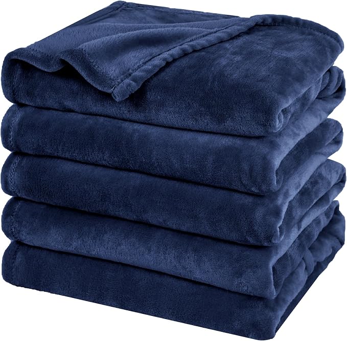 PHF Oversized King Fleece Blanket 120"x120", No Shed No Pilling Big Soft Blanket by PHF