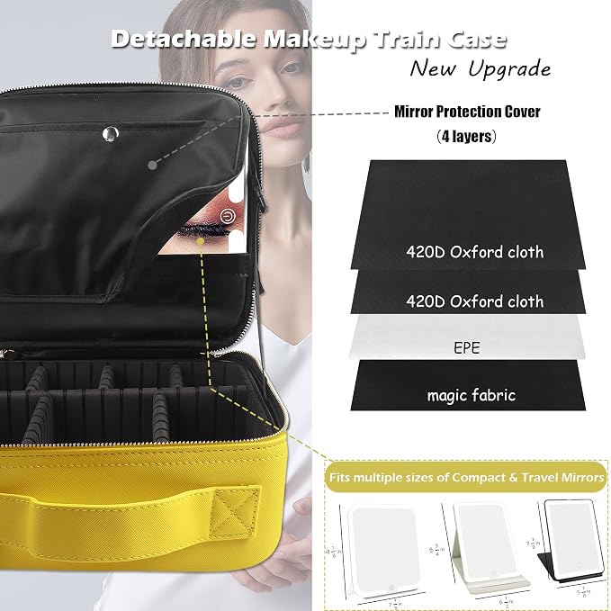 MOMIRA Travel Makeup Bag Cosmetic Bag Makeup Organizer Bag - Image 2
