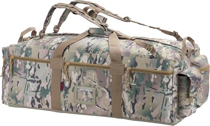 Large Military Duffle Bag Tactical Gear Load Out Bag Deployment Cargo Bag - Image 7