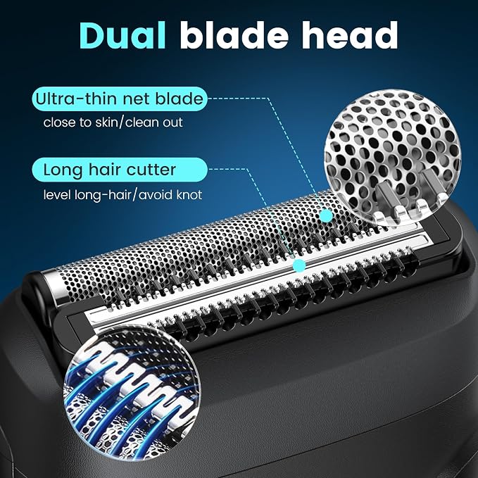 Brightup Electric Foil Shavers for Men, Mini Electric Razor for Shaving Face - Image 2