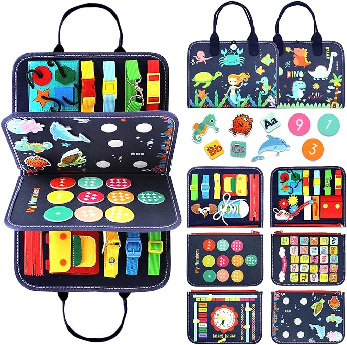 Qizfun Busy Board Montessori Toy by Qizfun