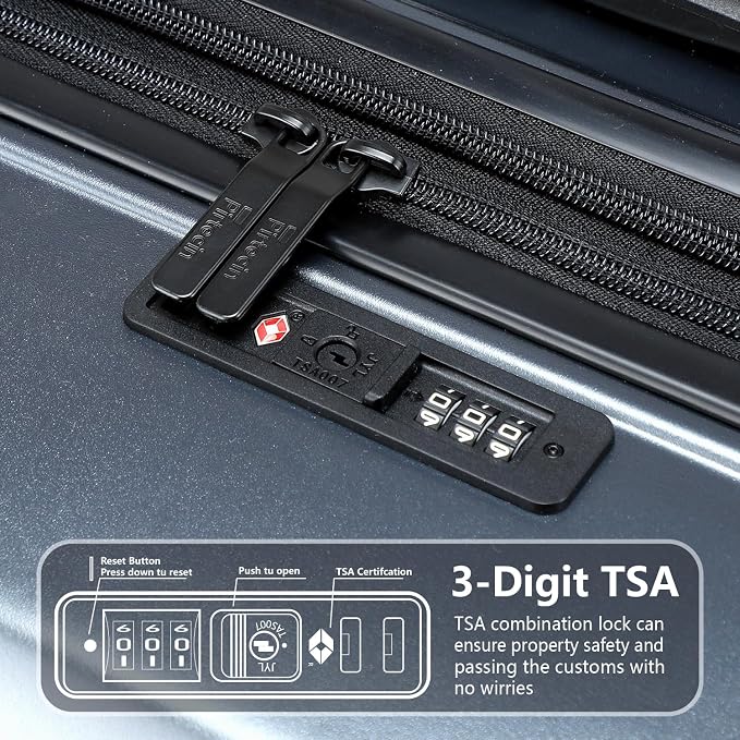 20 Inch Lightweight Expandable Carry On Luggage, PC Hardside Suitcase - Image 6