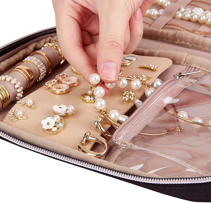 BELALIFE Travel Jewelry Organizer, Portable Storage Case - Image 4