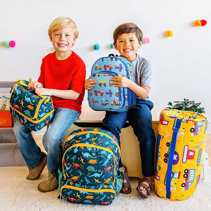 Wildkin 12-inch Kids Backpack – Padded, Adjustable, and Trucks - Image 2