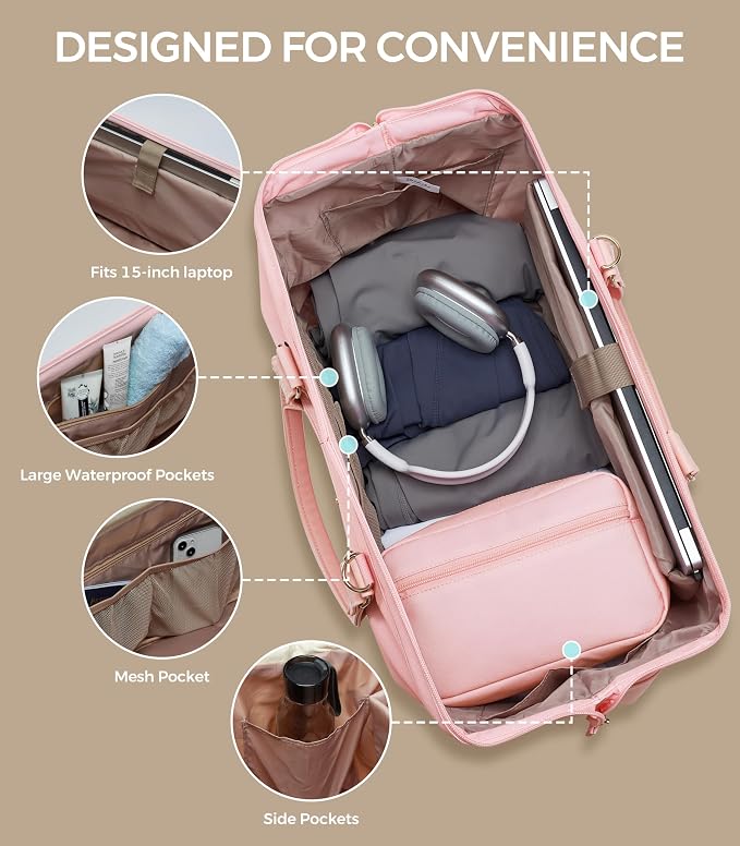 Weekender Bags for Women, Large Travel Duffel Bag - Image 6