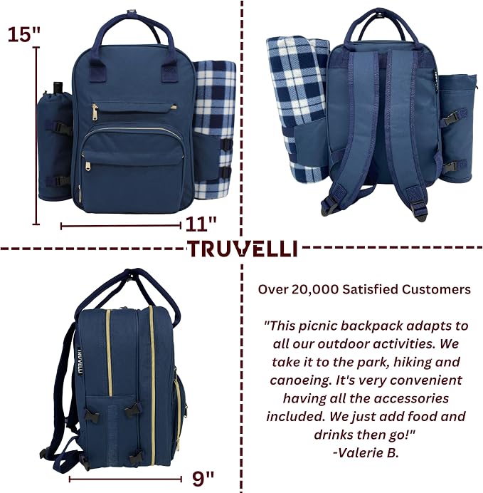 Truvelli Picnic Backpack for 4 - Image 5