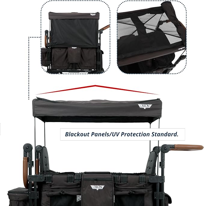 Keenz VYOO Stroller Wagon with Canopy - Image 9