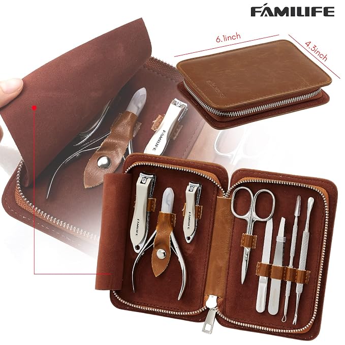 FAMILIFE Manicure Set, Nail Clippers Pedicure Tool, Nail Kit - Image 4