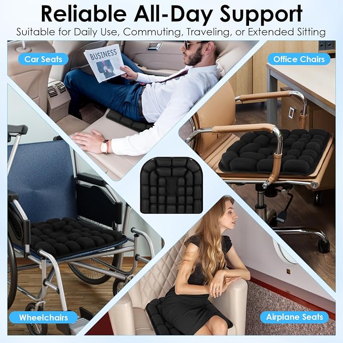 Portable Travel Cushion, Airplane Seat Cushion - Image 6