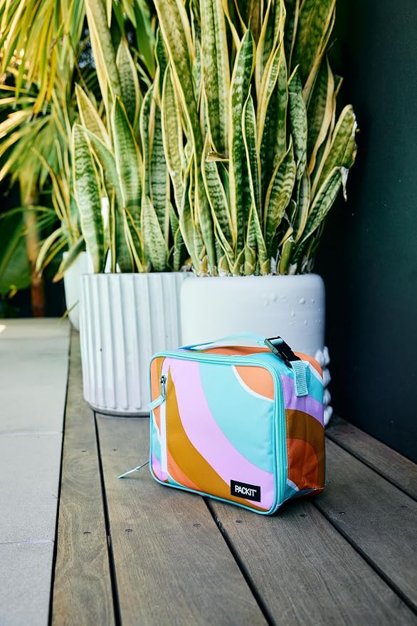 PackIt Freezable Classic Lunch Box, Retro Wave, Built - Image 6