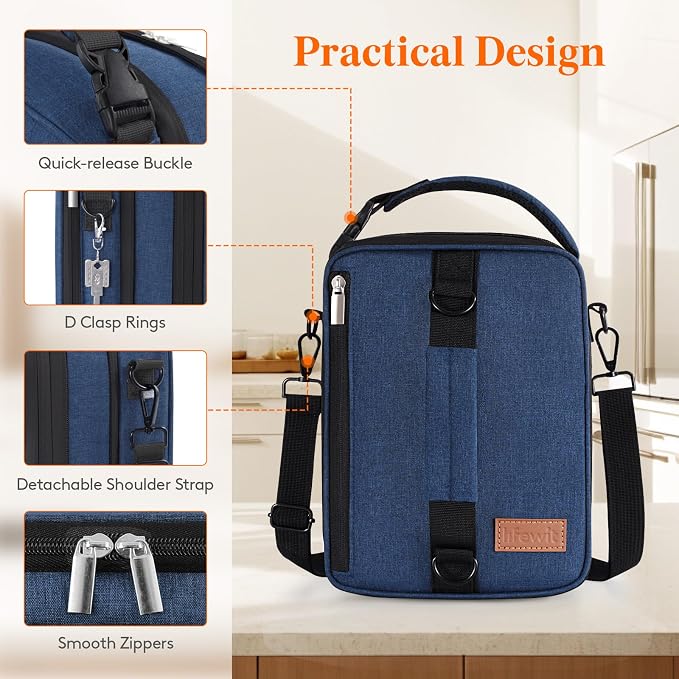 Lifewit Insulated Lunch Box for Men, Expandable Cooler Bag, Freezable Lunch Bag - Image 6