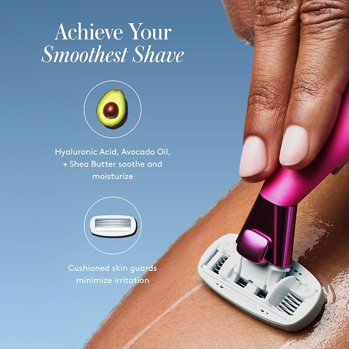 Women's Mini Travel Razor Shave Kit, 1 Mini Travel Razor Handle + 5 Blade - Image 4