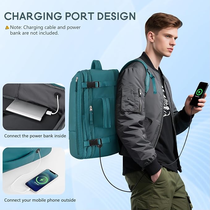 Beraliy Travel Backpack, Carry on Backpack, Airline Approved Personal Item Bag - Image 5