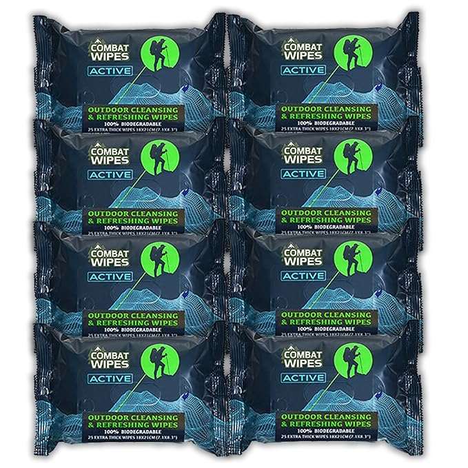 Combat Wipes ACTIVE Outdoor Wet Wipes by CombatWipes