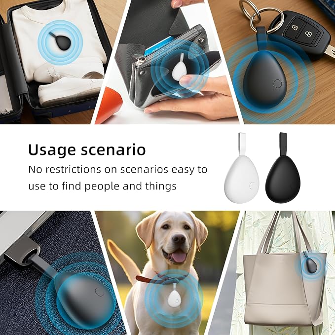 Air Tracker Tag 1 Pack, Replaceable Battery, Key Finder and Item Locator Smart - Image 3