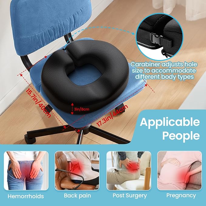 Benazcap Donut Pillow Seat Cushion - Image 2