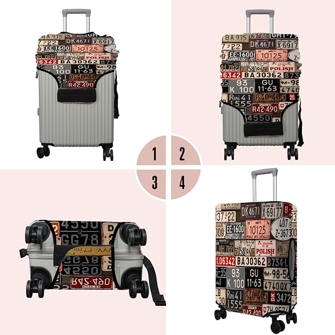 Travel Luggage Cover Suitcase Protector Fits 18-32 Inch Luggage Wheel Covers - Image 3