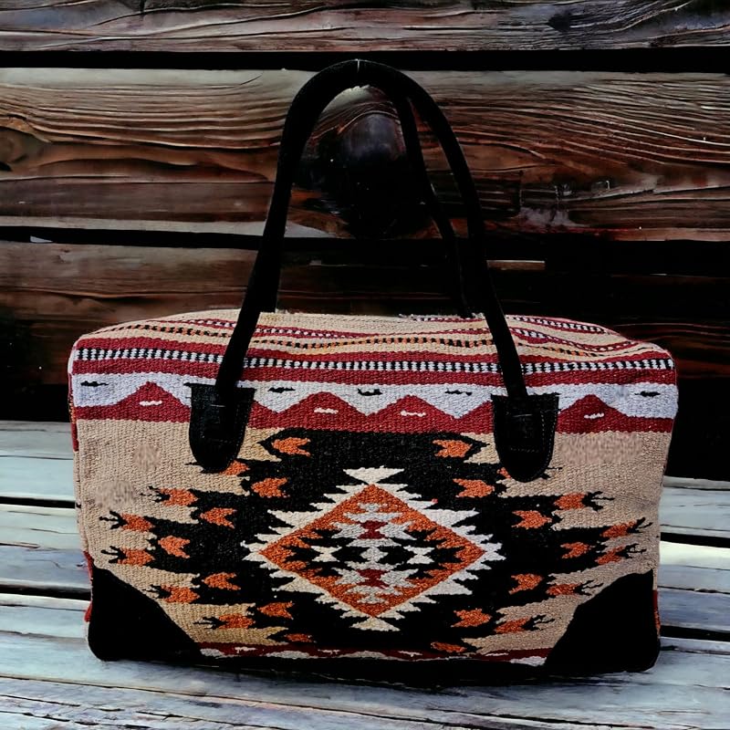 Southwestern Large Weekender Travel Bag Western Duffle Bag Boho Travel Bag - Image 2
