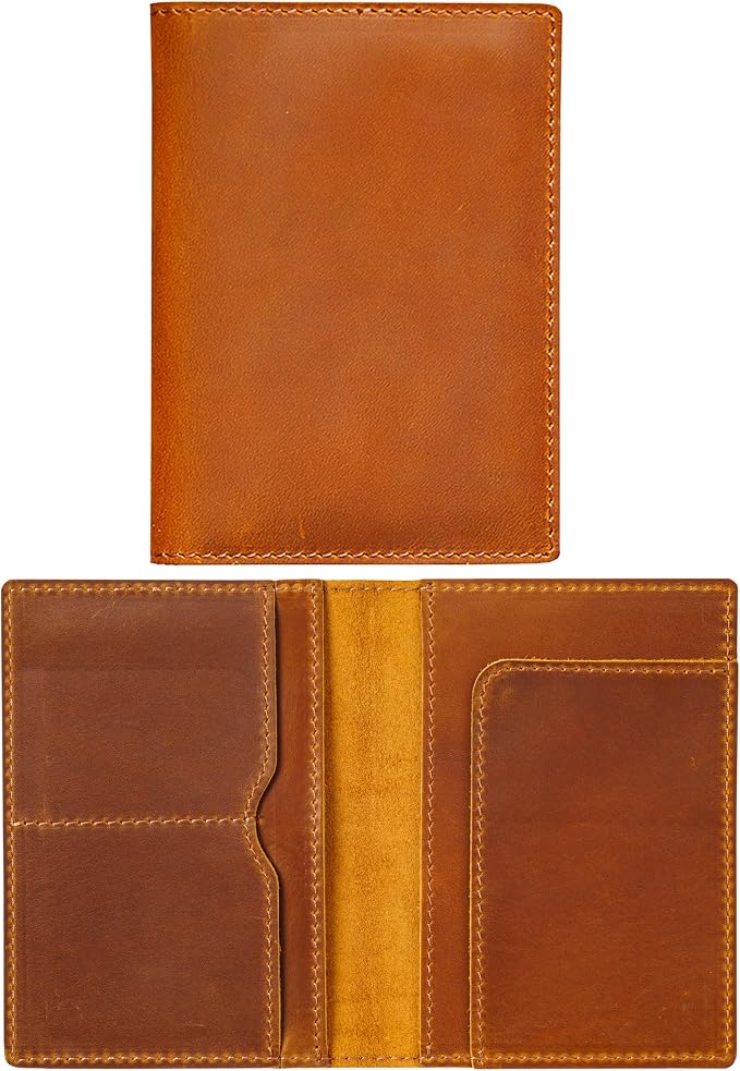 HIFA Leather Passport Holder, Handmade Passport Cover by HIFA