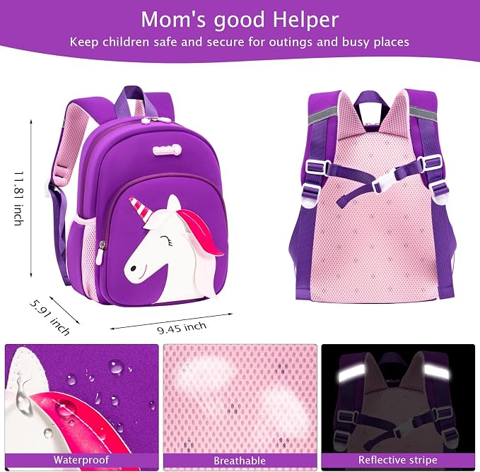 Padgene Toddler Harness Backpacks Safety Leash Kids Anti Lost Kindergarten - Image 3
