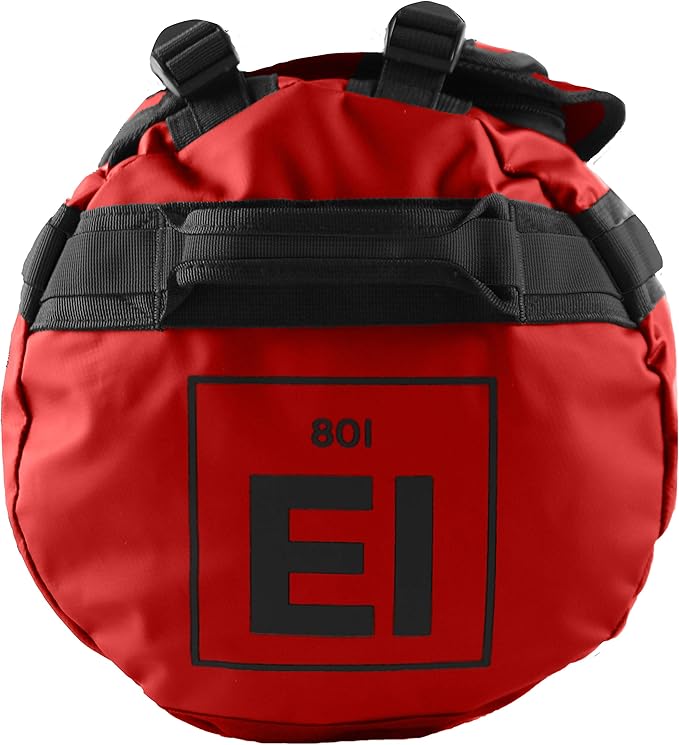 Element Equipment Trailhead Duffel Bag Shoulder Straps Waterproof Red Small - Image 3
