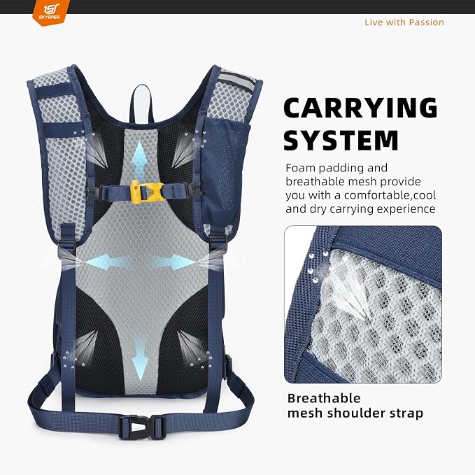 SKYSPER Small Hiking Backpack - 15L Travel Daypack Lightweight Bag Water - Image 4