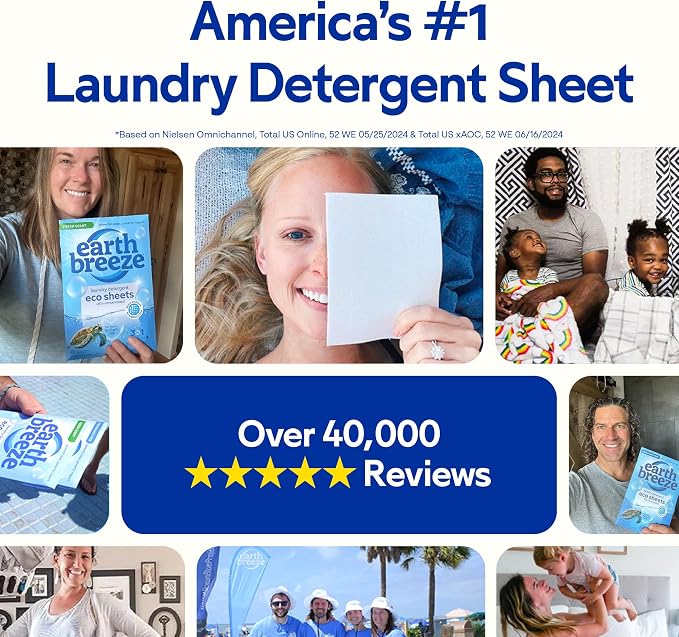Earth Breeze Laundry Detergent Sheets Fragrance-Free - Image 8