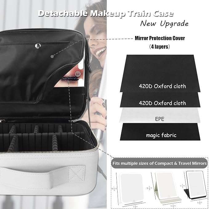 MOMIRA Travel Makeup Bag Cosmetic Bag Makeup Organizer Bag - Image 2