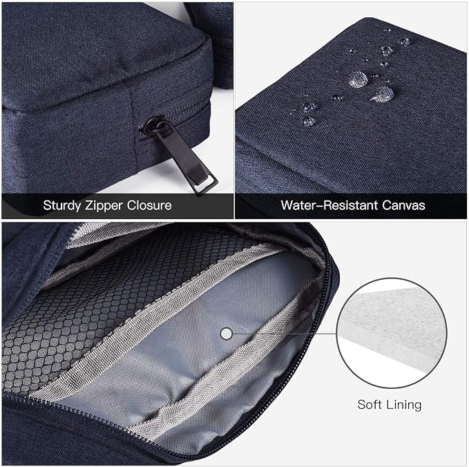 2-Pack Portable Storage Pouch Bag, Universal Electronics Accessories Case Cable - Image 4