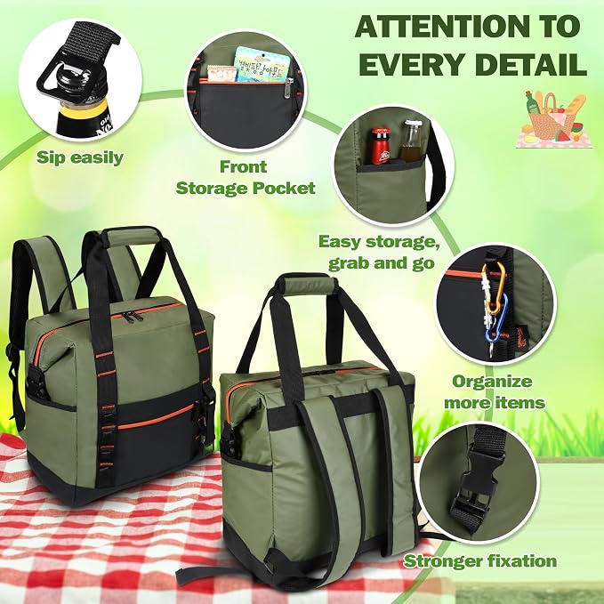 Tirrinia Cooler Backpack Waterproof Insulated - Image 4
