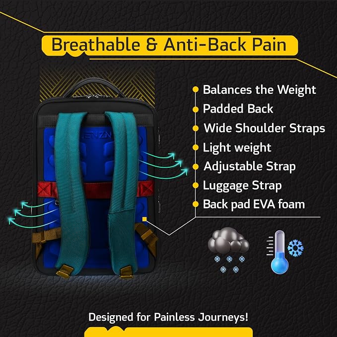 Laptop Business Backpack for Men & Women, Work Backpack Fits 15.6 Inch - Image 6